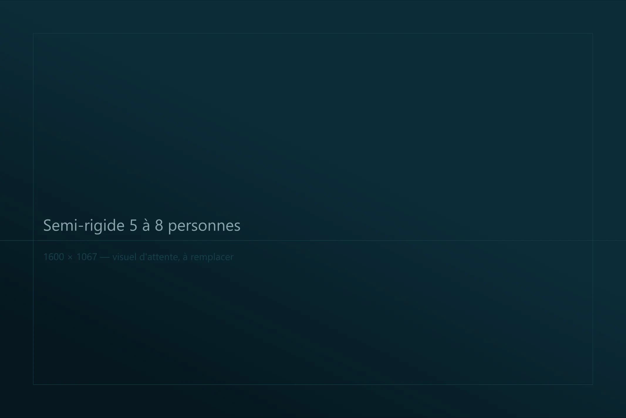 Semi-rigide 5 à 8 personnes